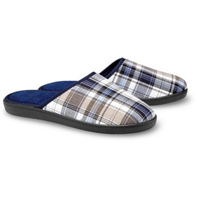 Duo de mules confort, Pointure : 40, Couleur : Bleu/Marine, par l’Homme Moderne.