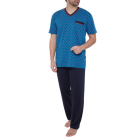 Pyjama Clim-Activ, Tour de poitrine : M/L, Couleur : Marine, par l’Homme Moderne.