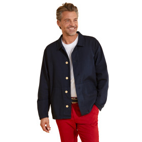 Veste canvas bleu dinard, Tour de poitrine : XL (112/116), Couleur : Marine, par l’Homme Moderne.