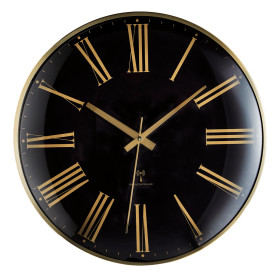 Horloge radiopilotée noir & or, par l’Homme Moderne.