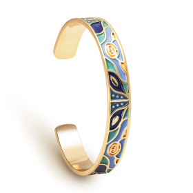 Bracelet jonc bleu calypso, par l’Homme Moderne.