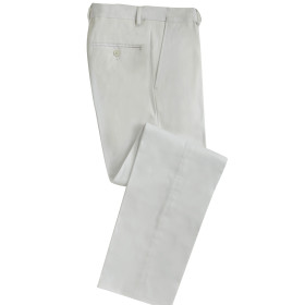 Pantalon coton ceinture..., Taille : 50, Couleur : Blanc, par l’Homme Moderne.