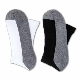 Chaussettes confort d’été -..., Pointure : 39/42, Couleur : Blanc/Gris/Noir, par l’Homme Moderne.