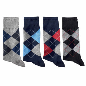 Chaussettes jacquard fil..., Pointure : 39/42, Couleur : Multicolore, par l’Homme Moderne.