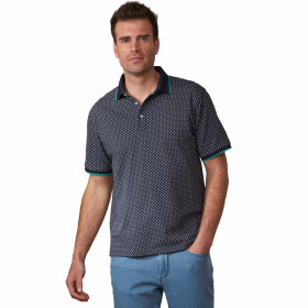 Polo graphic marine, Tour de poitrine : M (96/100), Couleur : Marine, par l’Homme Moderne.