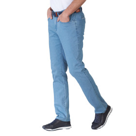 Jean denim confort light, Taille : 58, Couleur : Bleu, par l’Homme Moderne.