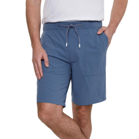 Bermuda déperlant, Taille : M (42/44), Couleur : Bleu gris, par l’Homme Moderne.