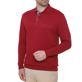 Polo Fashion style, Tour de poitrine : M (96/100), Couleur : Bordeaux, par l’Homme Moderne.