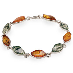 Le bracelet d’ambres bicolores, par l’Homme Moderne.