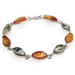 Le bracelet d’ambres bicolores