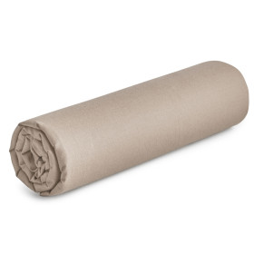 Drap-housse lit double Alcaline BlanClarence®, Couleur : Beige, Dimension : 2 x 80 x 200 cm, par l’Homme Moderne.