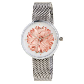 La montre fleur rose, par l’Homme Moderne.