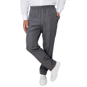 Pantalon easy-care, Taille : M (42/44), Couleur : Gris, par l’Homme Moderne.