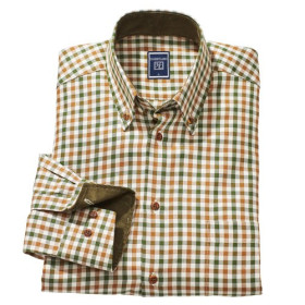 Chemise Carreaux Harryland Classic, Encolure : M (39/40), Couleur : Vert, par l’Homme Moderne.