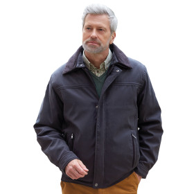 Blouson microfibre déperlant, Tour de poitrine : M (96/100), Couleur : Noir, par l’Homme Moderne.