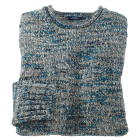 Pull laine & alpaga, Tour de poitrine : M (96/100), Couleur : Bleu, par l’Homme Moderne.