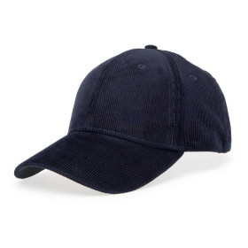 Casquette velours, Couleur : Marine, par l’Homme Moderne.