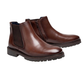 Boots zippés Hardford, Pointure : 40, Couleur : Marron, par l’Homme Moderne.