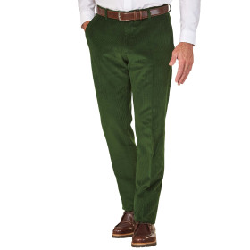 Pantalon velours Cosserat®, Taille : 40, Couleur : Vert, par l’Homme Moderne.