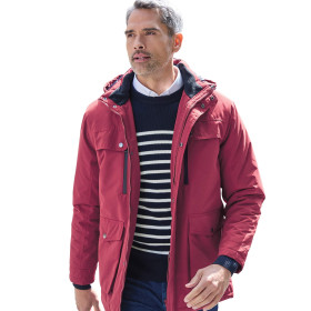 Parka ouatinée Cap Nord, Tour de poitrine : M (96/100), Couleur : Bordeaux, par l’Homme Moderne.