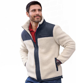 Blouson sherpa, Tour de poitrine : M (96/100), Couleur : Écru, par l’Homme Moderne.