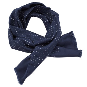 Foulard soie, Couleur : Marine, par l’Homme Moderne.