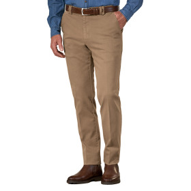 Pantalon twill confort, Taille : 42, Couleur : Camel, par l’Homme Moderne.