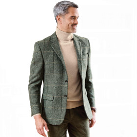 Blazer pure laine, Taille : 50, Couleur : Vert, par l’Homme Moderne.