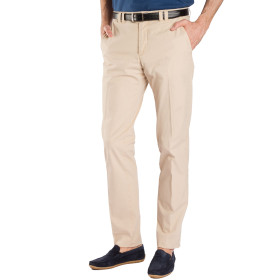 Pantalon Chino, Taille : 48, Couleur : Beige, par l’Homme Moderne.