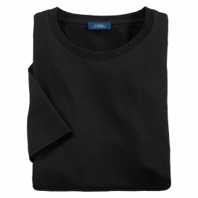 Tee-shirt coton pima, Tour de poitrine : S (88/92), Couleur : Noir, par l’Homme Moderne.