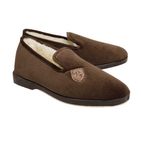 Chaussons Royal, Pointure : 40, Couleur : Marron, par l’Homme Moderne.