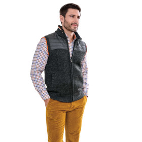 Bodywarmer thermique, Tour de poitrine : M (96/100), Couleur : Gris, par l’Homme Moderne.