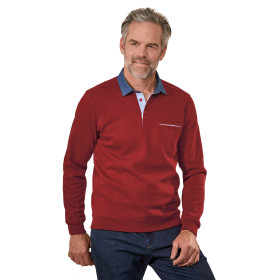 Polo thermique sport-chic, Tour de poitrine : M (96/100), Couleur : Bordeaux, par l’Homme Moderne.