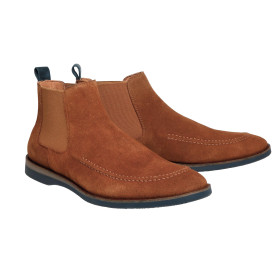 Boots cuir velours, Pointure : 40, Couleur : Camel, par l’Homme Moderne.