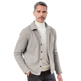 Veste maille milano Pierre..., Tour de poitrine : M (96/100), Couleur : Grège, par l’Homme Moderne.