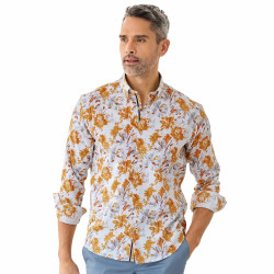 Chemise imprimée curcuma