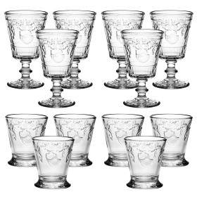 Les 6 verres à vin + les 6..., par l’Homme Moderne.