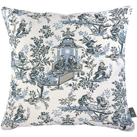 Housse Toile de Jouy bleue, par l’Homme Moderne.