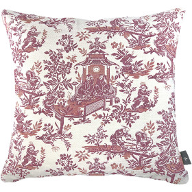 Housse Toile de Jouy rose, par l’Homme Moderne.