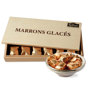 Coffret 12 marrons glacés, par l’Homme Moderne.