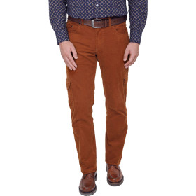 Pantalon velours battle, Taille : 42, Couleur : Marron, par l’Homme Moderne.