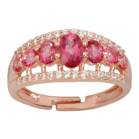 Bague aux topazes roses, par l’Homme Moderne.