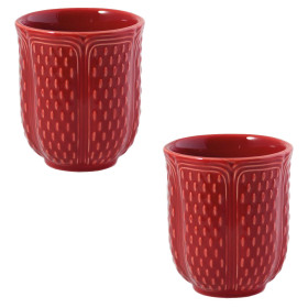 Lot de 2 tasses rubis, par l’Homme Moderne.