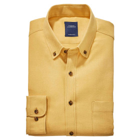 Chemise flanelle Pierre..., Encolure : 41/42, Couleur : Ocre, par l’Homme Moderne.