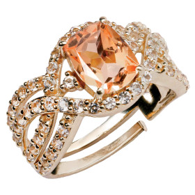 Bague morganite, par l’Homme Moderne.