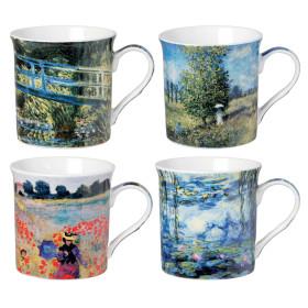 Coffret 4 mugs Monet, par l’Homme Moderne.