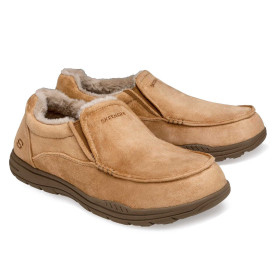 Mocassins Skechers® fourrés, Pointure : 40, Couleur : Marron, par l’Homme Moderne.