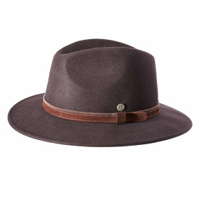 Chapeau laine Fléchet, Tour de tête : 55, Couleur : Marron, par l’Homme Moderne.