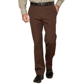 Pantalon bi-extensible..., Taille : 42, Couleur : Marron, par l’Homme Moderne.