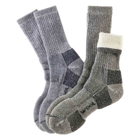 Chaussettes grand froid, Pointure : 39/42, Couleur : Gris/Marine, par l’Homme Moderne.